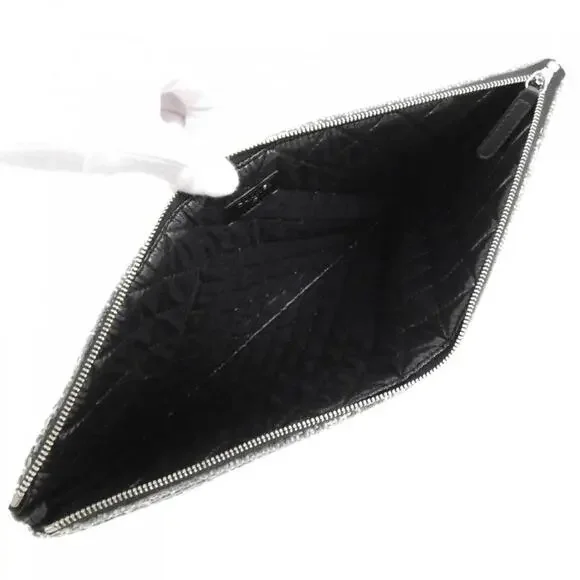 CHANEL Gray Deauville Pouch - Picture 6 of 6